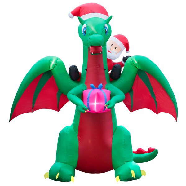 baby dragon christmas inflatable